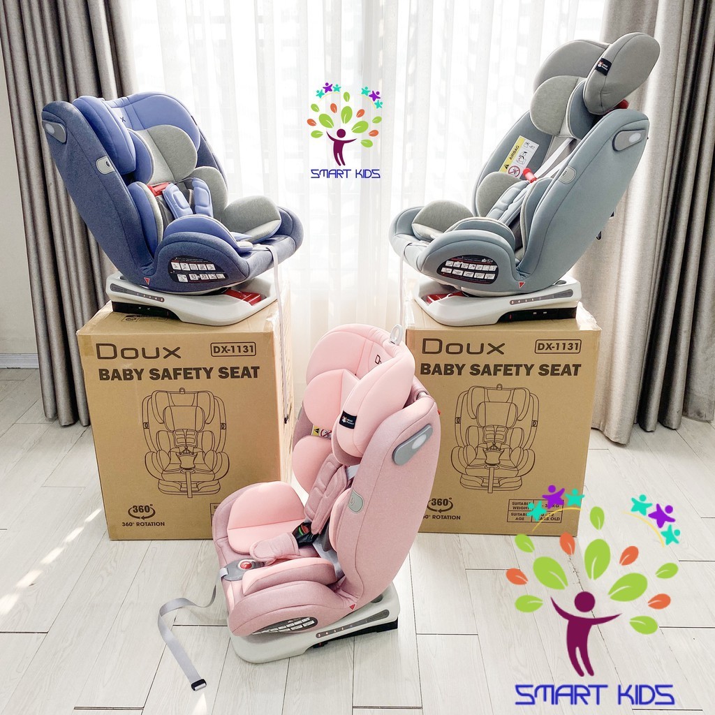 Ghế Ngồi Ô Tô Trẻ Em Doux Dx-1131 DX-1336 Quay 360 Độ Isofix