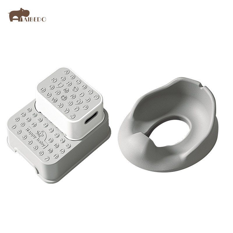 Ghế ngồi bồn cầu cho bé Aibedo Potty (Grey)