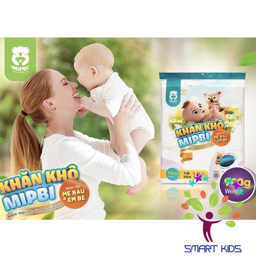 Khăn vải khô đa năng cho mẹ và bé Mipbi Viet Nam