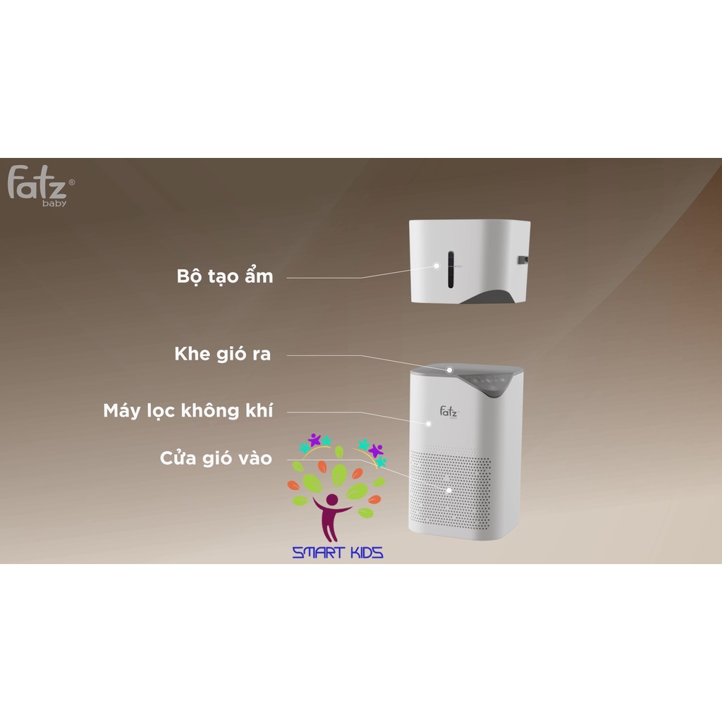 Máy lọc không khí bù ẩm công nghệ Ion fatz baby Plasma Ion Air 1 FB8901LH