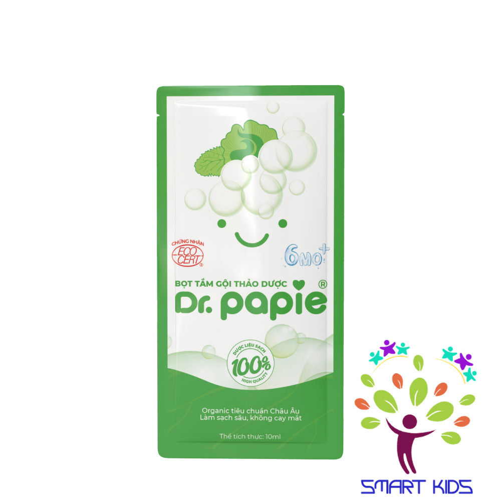 Gói Bọt Tắm Gội Thảo Dược Dr.Papie 10ml/gói