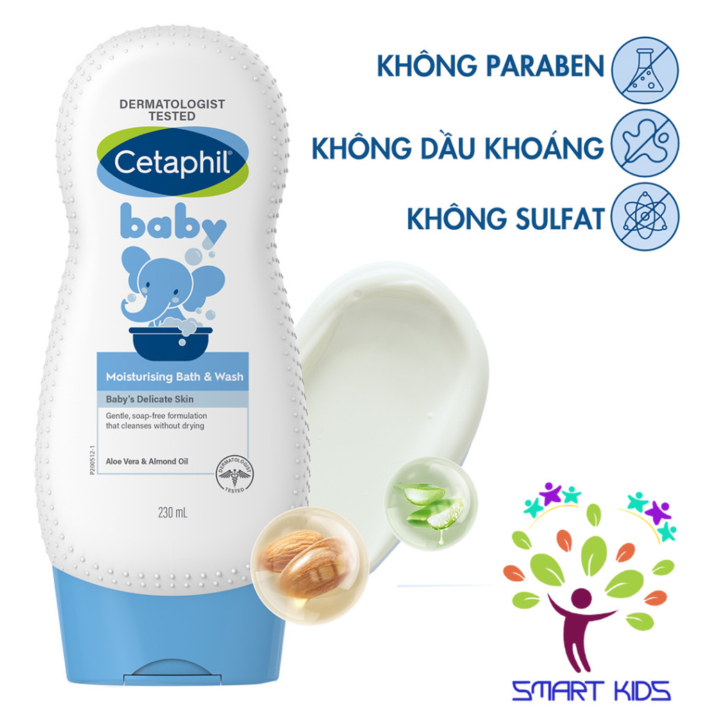 Sữa Tắm Gội Toàn Thân Cho Bé Cetaphil Baby  Wash & Shampoo