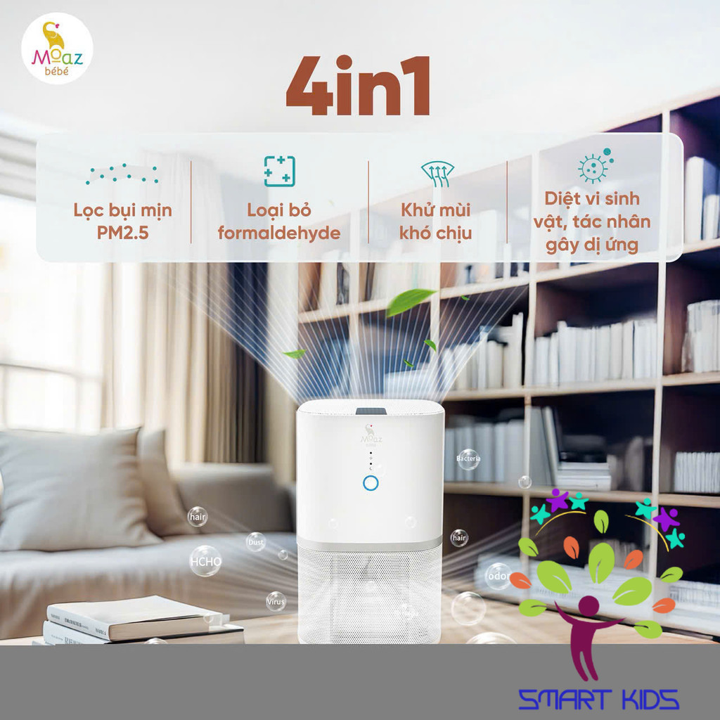 Máy Lọc Không Khí Mini Moaz Bebe MB-111