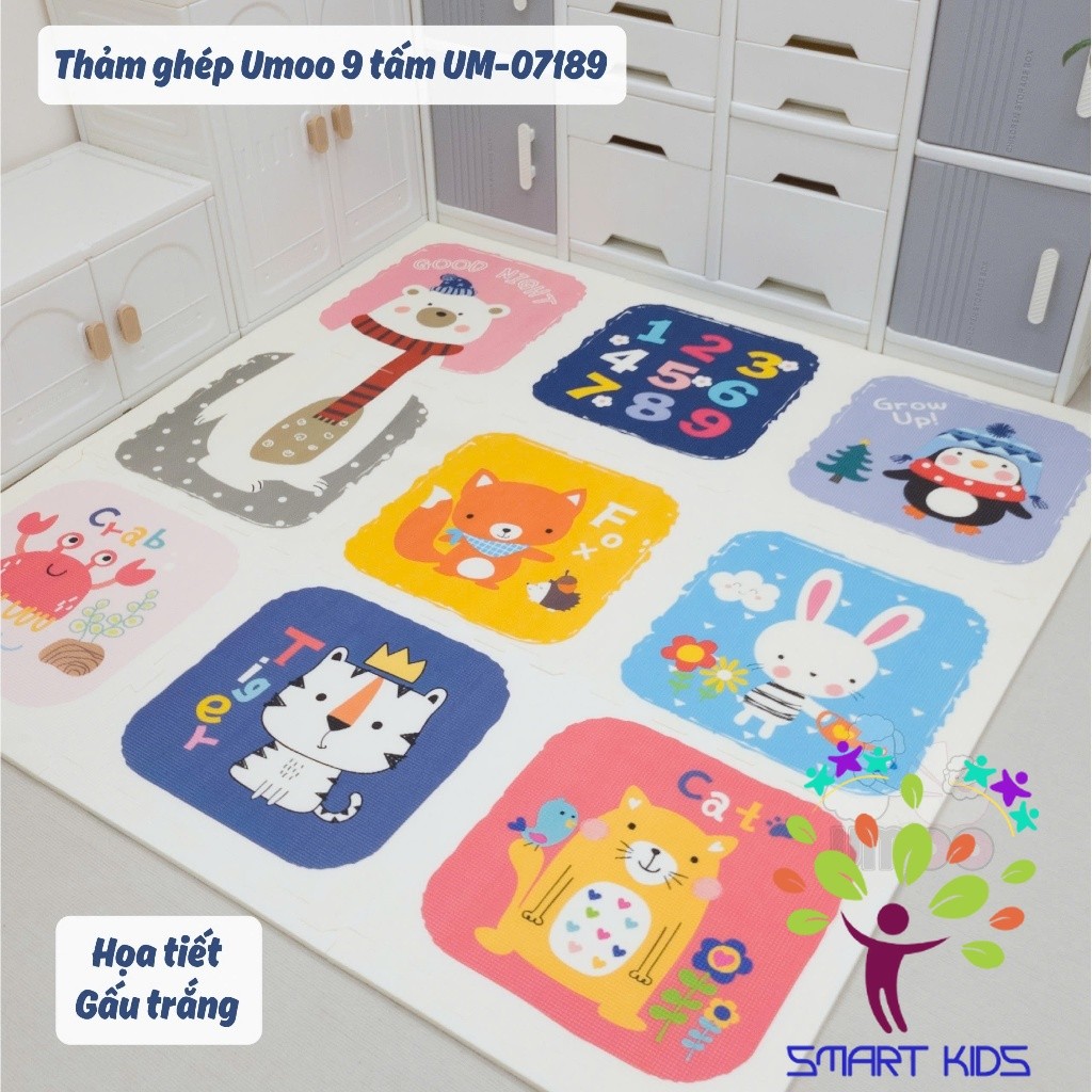 Thảm Ghép Umoo 6 Tấm Và 9 Tấm 1,5 cm UM-07188 UM-07189