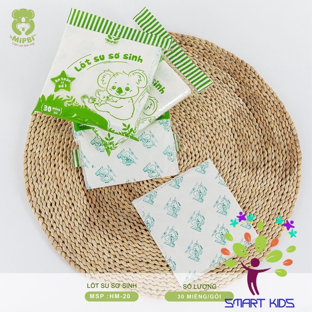 Lót Phân Su Mipbi Sơ Sinh 30 Miếng /1Túi