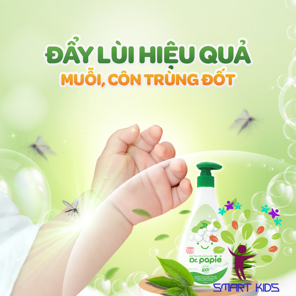 Gói Bọt Tắm Gội Thảo Dược Dr.Papie 10ml/gói