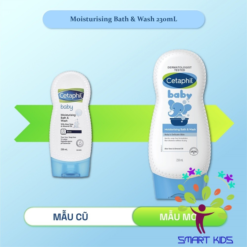 Sữa Tắm Dưỡng ẩm Cetaphil Baby Moisturizing Bath & Wash 230ml