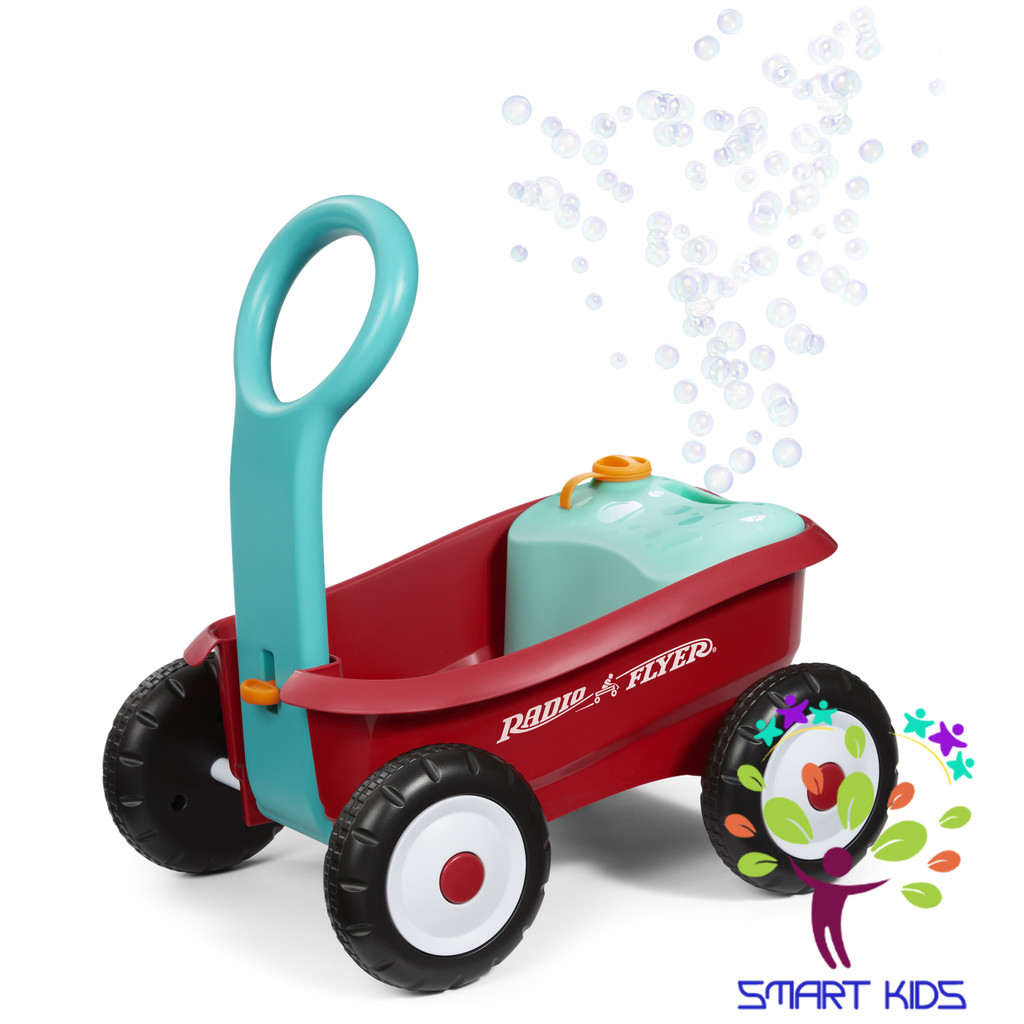 Xe đồ chơi thả bong bóng Radio Flyer Bubble Buddy Walker Wagon