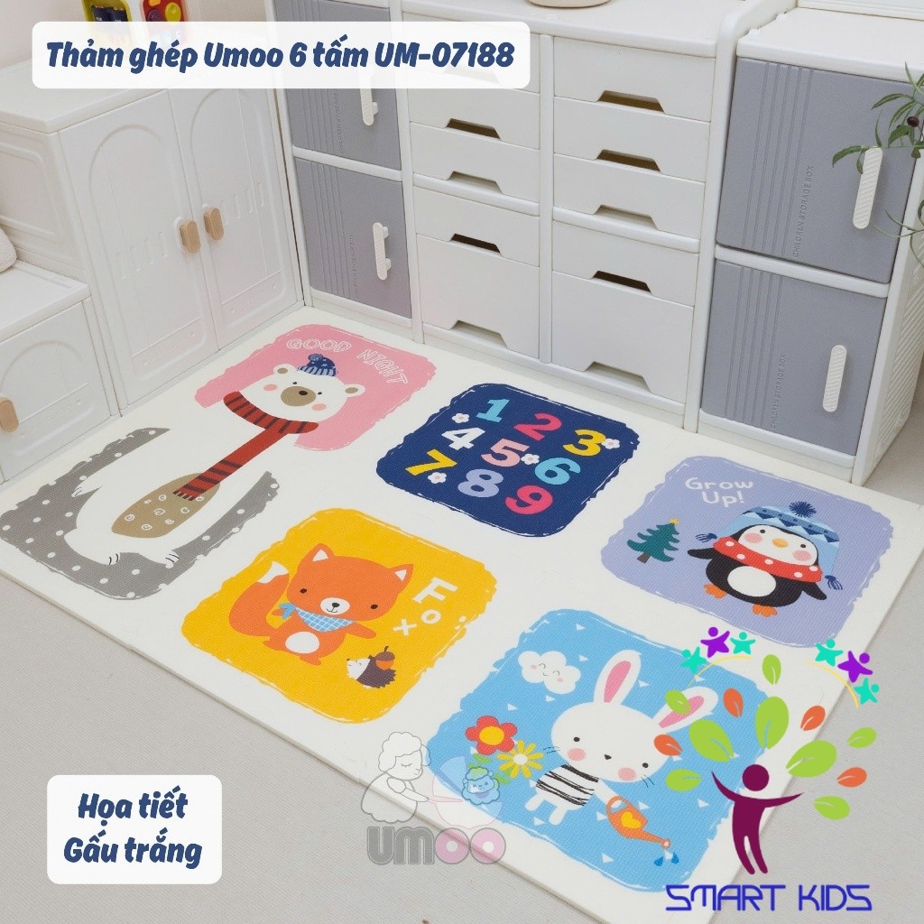 Thảm Ghép Umoo 6 Tấm Và 9 Tấm 1,5 cm UM-07188 UM-07189