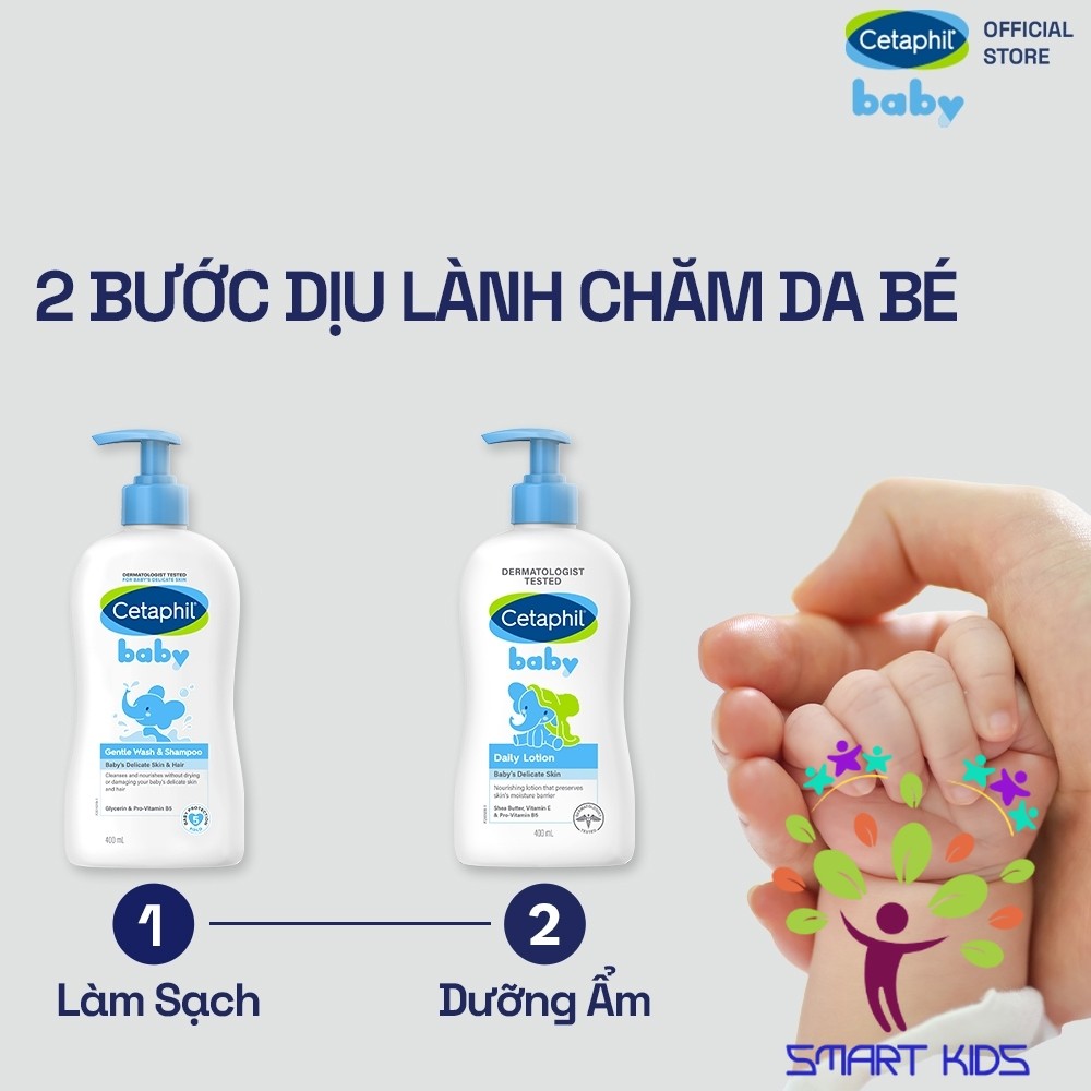 Sữa dưỡng ẩm dịu lành cho bé CETAPHIL BABY DAILY LOTION DAILY 400ML