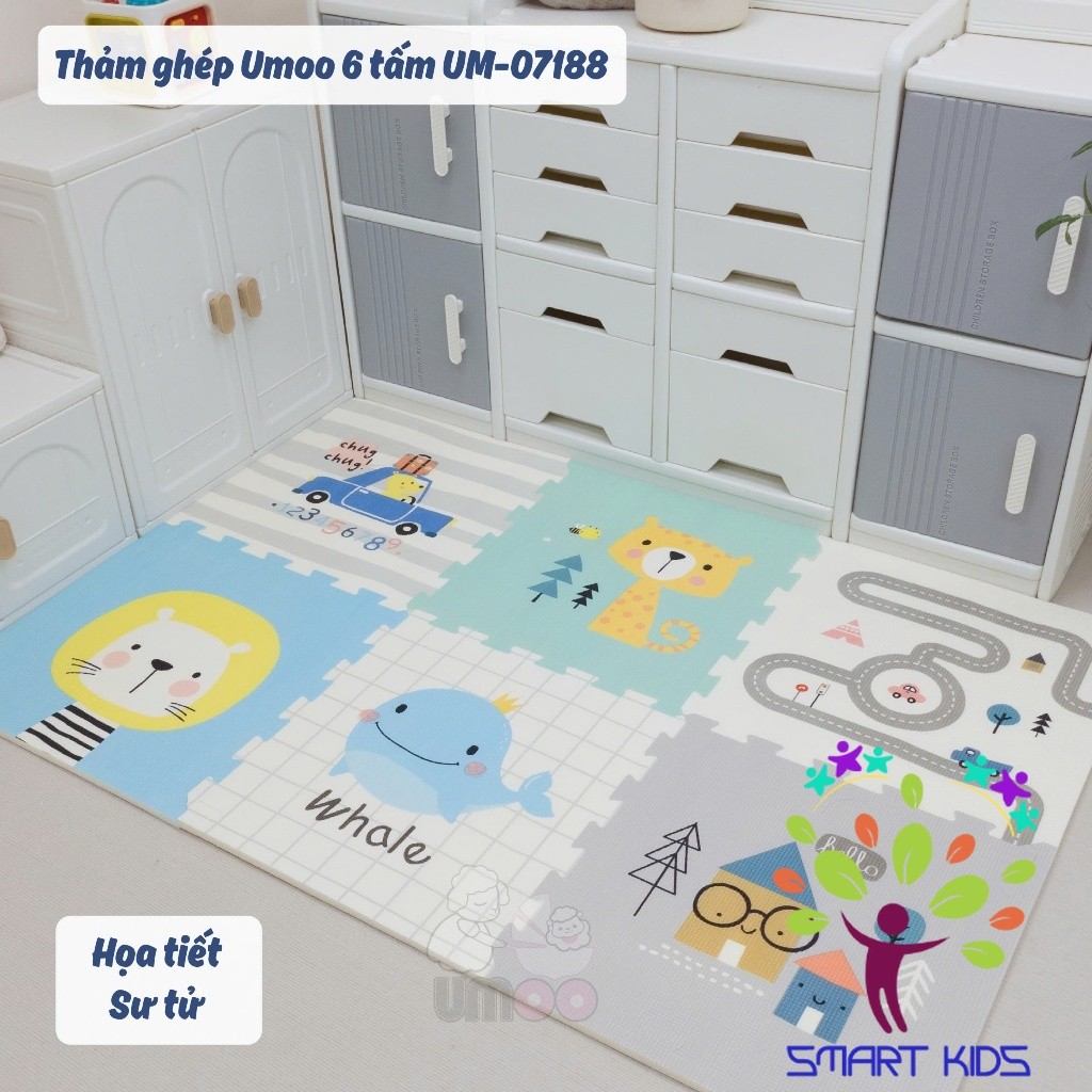 Thảm Ghép Umoo 6 Tấm Và 9 Tấm 1,5 cm UM-07188 UM-07189