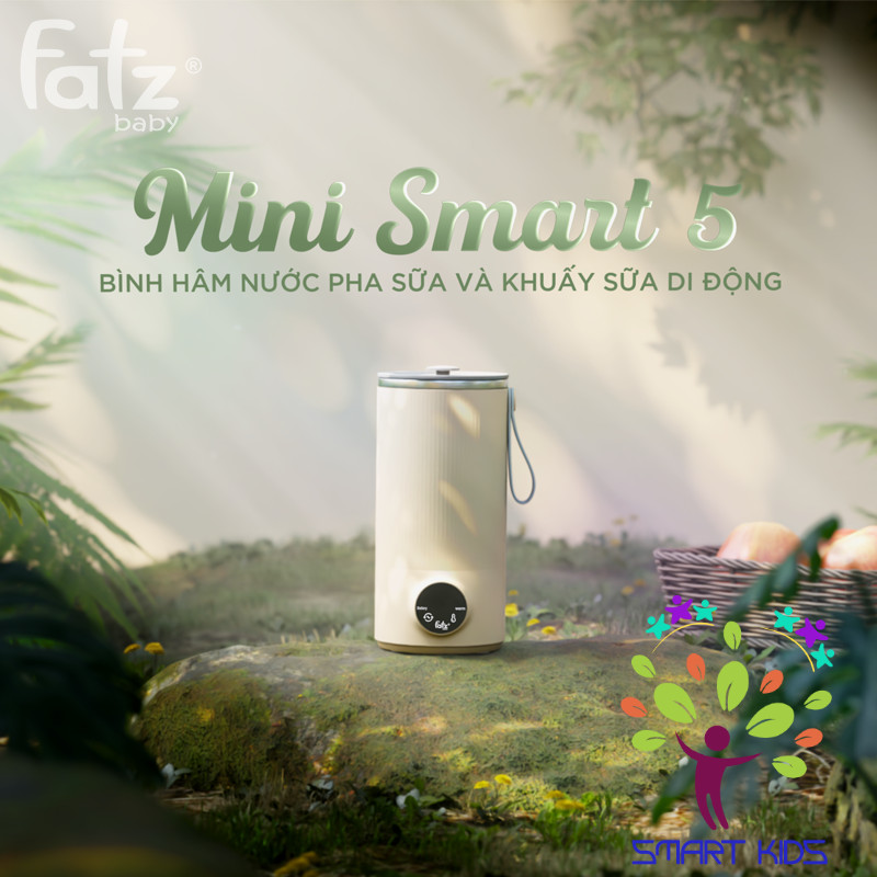 Bình hâm nước pha sữa và khuấy sữa di động Mini Smart 5 FB3802WN