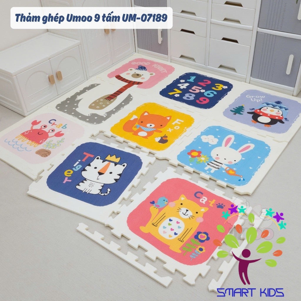 Thảm Ghép Umoo 6 Tấm Và 9 Tấm 1,5 cm UM-07188 UM-07189