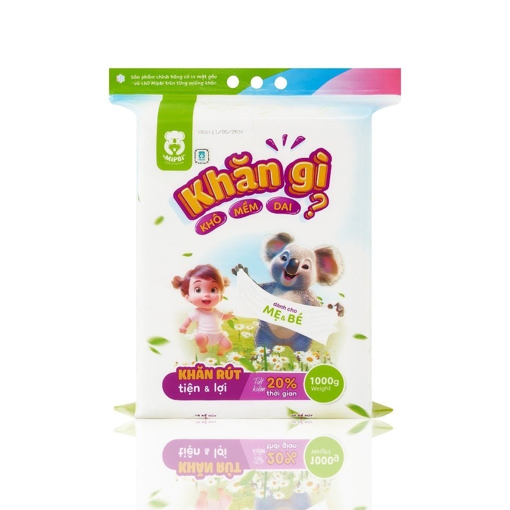 Khăn vải khô đa năng cho mẹ và bé Mipbi Viet Nam