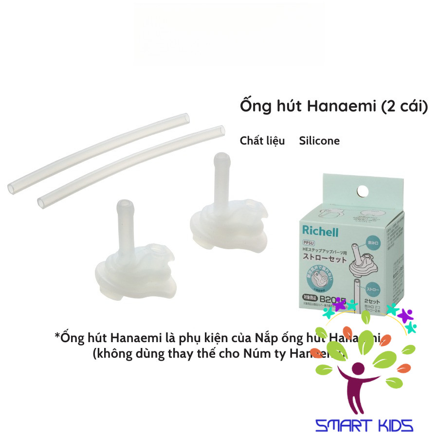 Bình sữa RICHELL Hanaemi chống sặc chất liệu nhựa PPSU và Thủy tinh