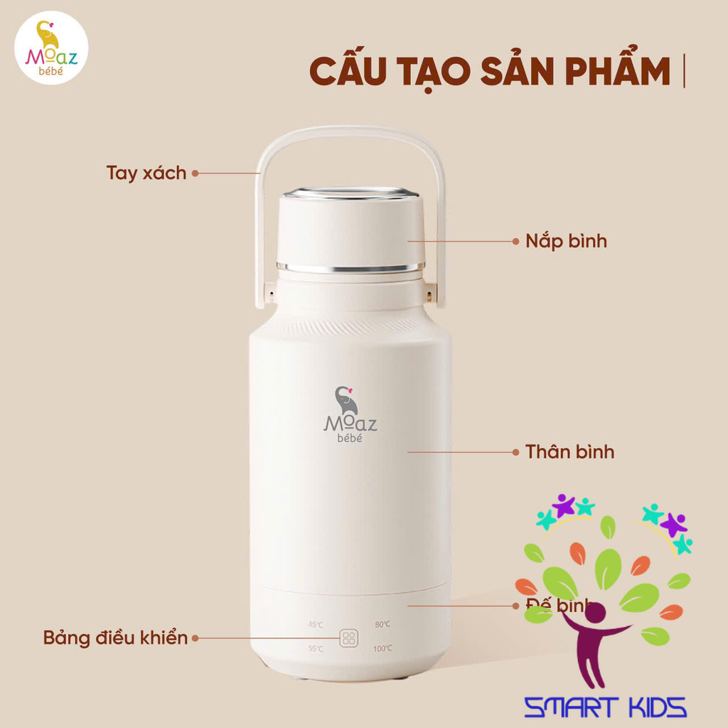 Bình đun nước du lịch Moaz BéBé MB-107