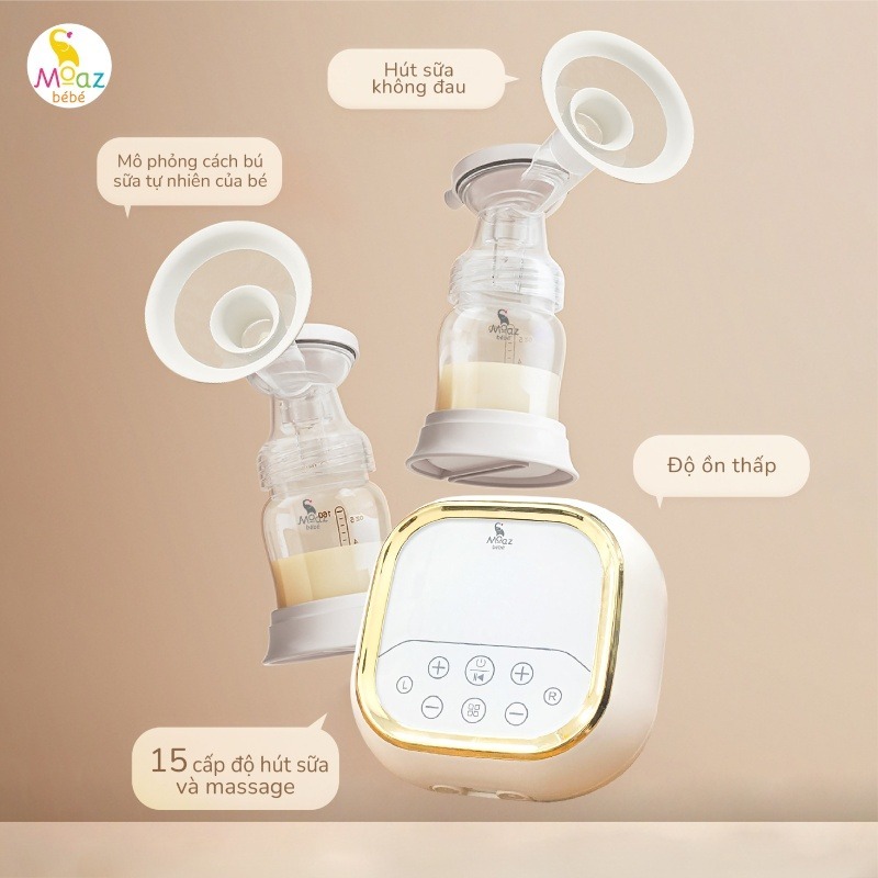 MÁY HÚT SỮA ĐIỆN ĐÔI MOAZ BÉBÉ MB-029 MB-090