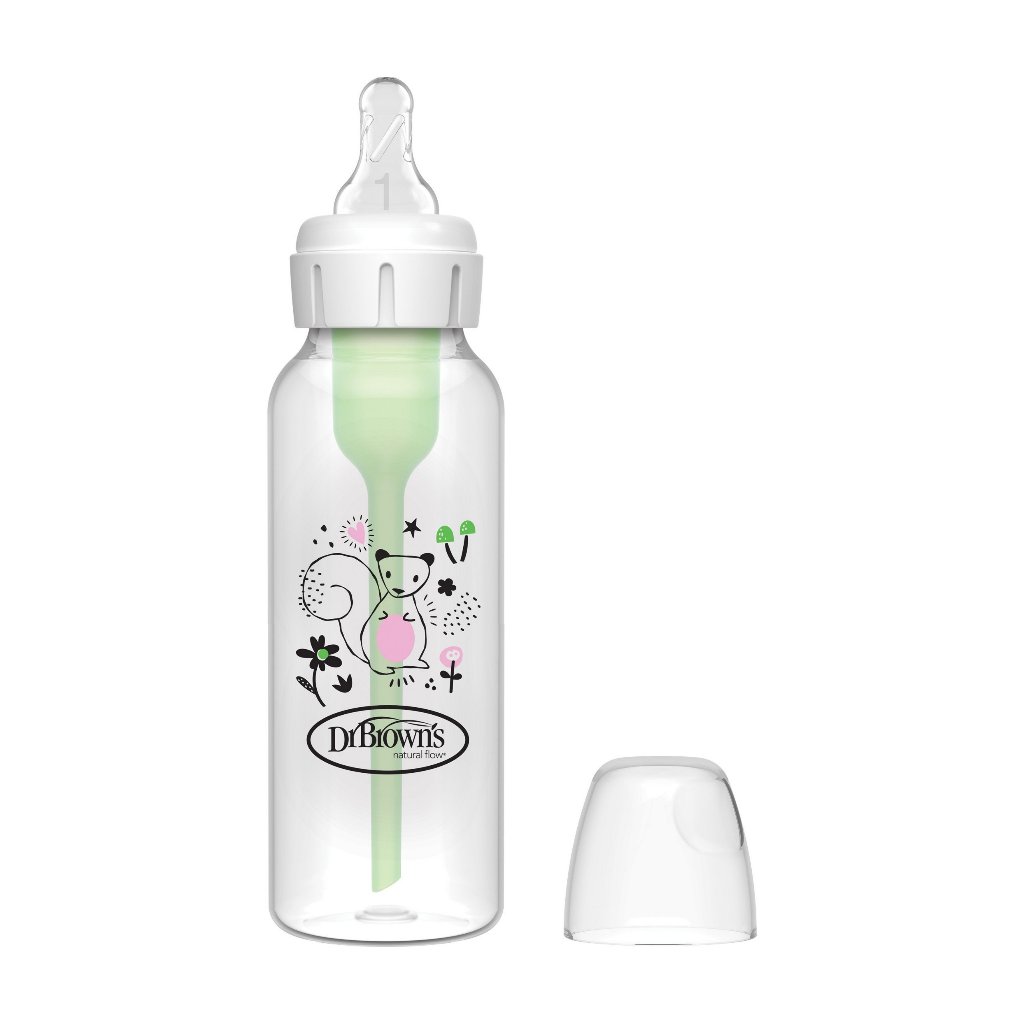 Bình sữa cổ thường Dr.Brown's Deco nhựa PP Option Plus 250ml- 81105