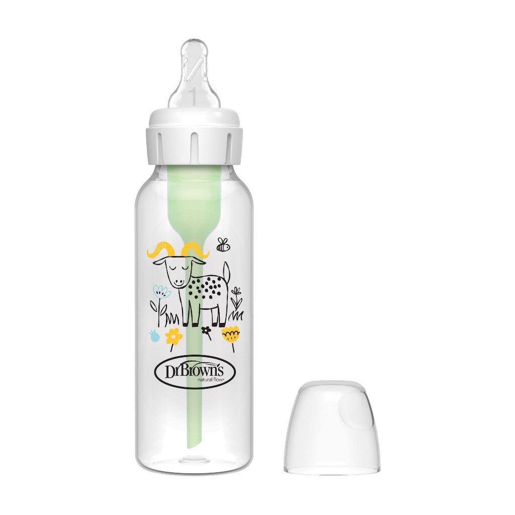 Bình sữa cổ thường Dr.Brown's Deco nhựa PP Option Plus 250ml- 81105