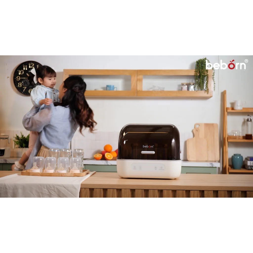Máy úp Bình Sữa Tiệt Trùng UVC Sấy Khô Và Bảo Quản Robusto 2 Beborn SB02 SB02HB
