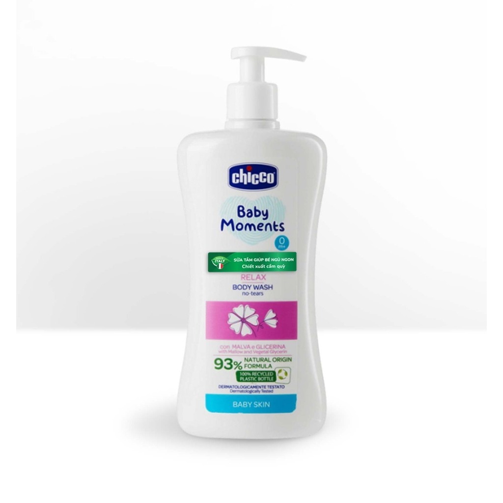 Sữa tắm thư giãn, không cay mắt bé Chicco 0M+ 500ml