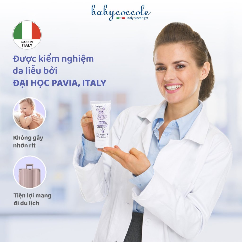 Kem dưỡng ẩm chiết xuất hạnh nhân BABYCOCCOLE 75ml 0M+