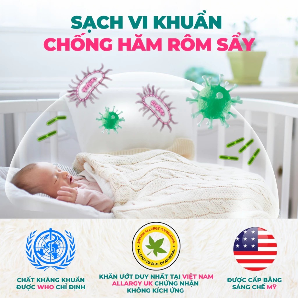 Lốc 10 gói khăn ướt Mamamy Tropical 1 tờ tinh dầu cúc vạn thọ/không mùi