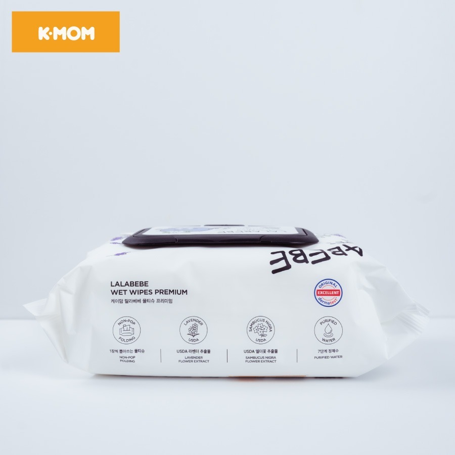KHĂN ƯỚT CAO CẤP FIRST WET WIPES K-MOM HÀN QUỐC KHĂN ƯỚT KMOM LALABEBE