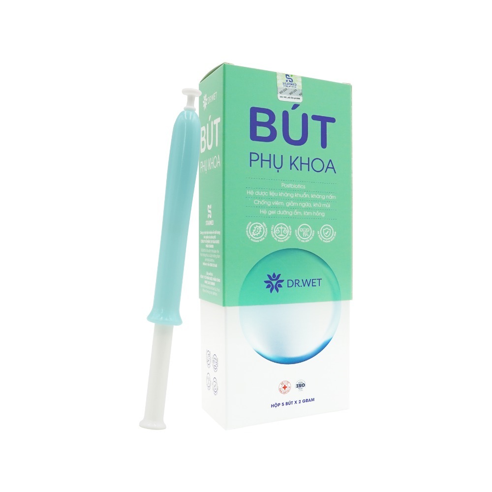 Đũa Thần Bút phụ khoa Bút Thanh Lọc Inner Gel DR.WET Giúp Cân Bằng pH, Giảm Mùi, Dưỡng Ẩm Hộp 5 Bút