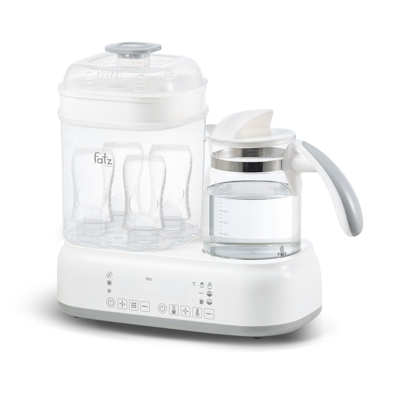 Bình thuỷ tinh thay thế máy đun nước và hâm nước pha sữa điện tử Fatz Baby Quick và multimax 1200ml không kèm nắp