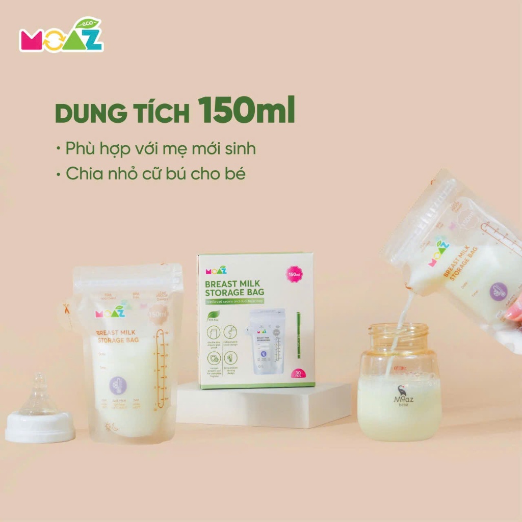 TÚI TRỮ SỮA MOAZ ECO sản phẩm mới của moaz bebe