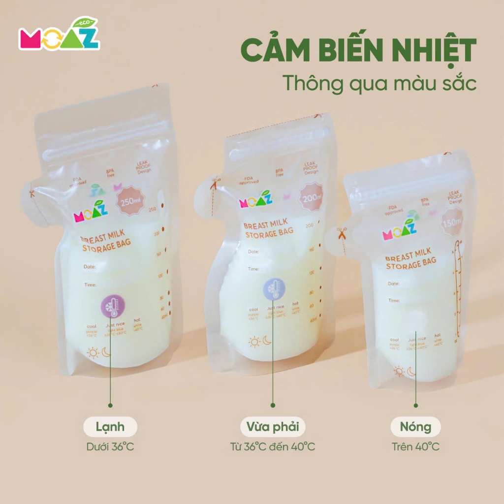 TÚI TRỮ SỮA MOAZ ECO sản phẩm mới của moaz bebe
