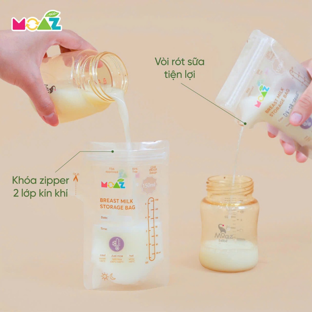 TÚI TRỮ SỮA MOAZ ECO sản phẩm mới của moaz bebe