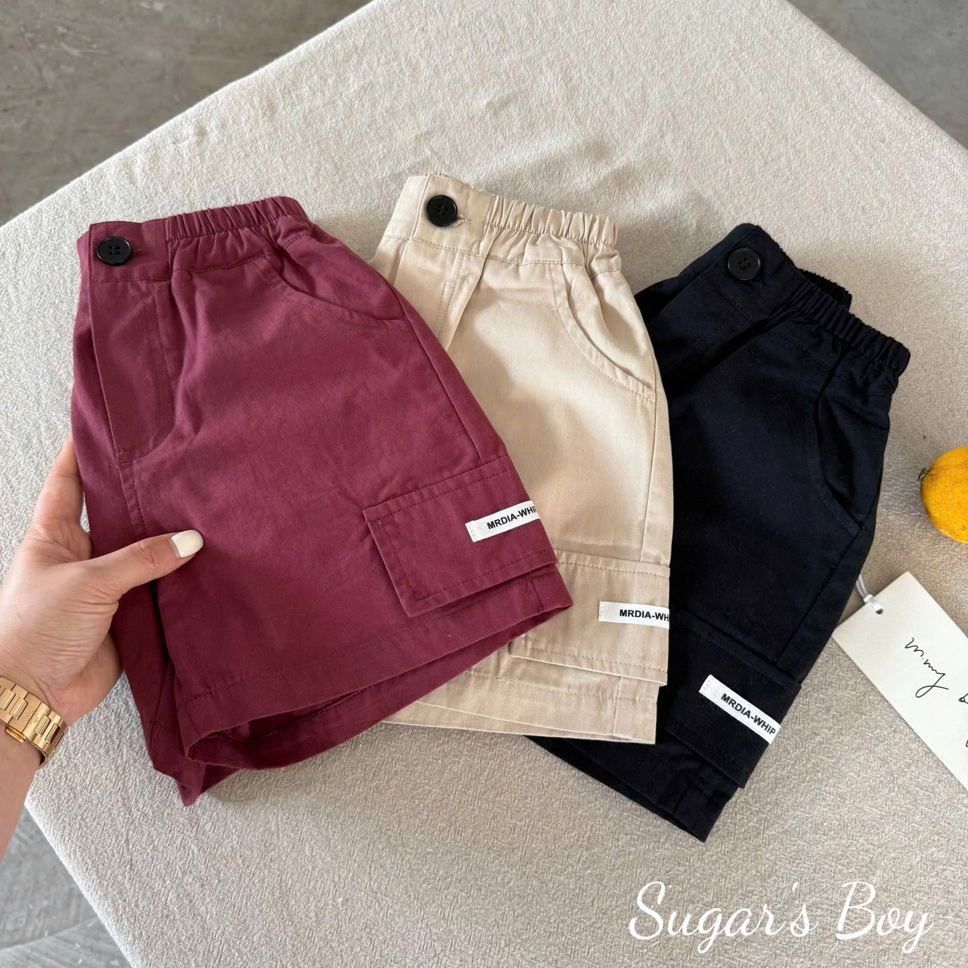 Quần short basic túi hộp cá tính dành cho bé trai