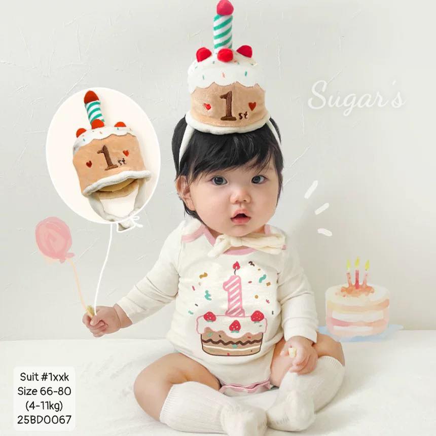 Body suit sinh nhật 1 tuổi cho em bé trai, em bé gái