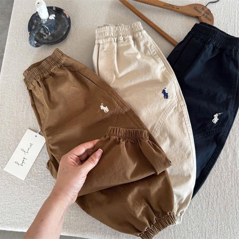 Quần polo bo chun style Hàn basic cho bé trai