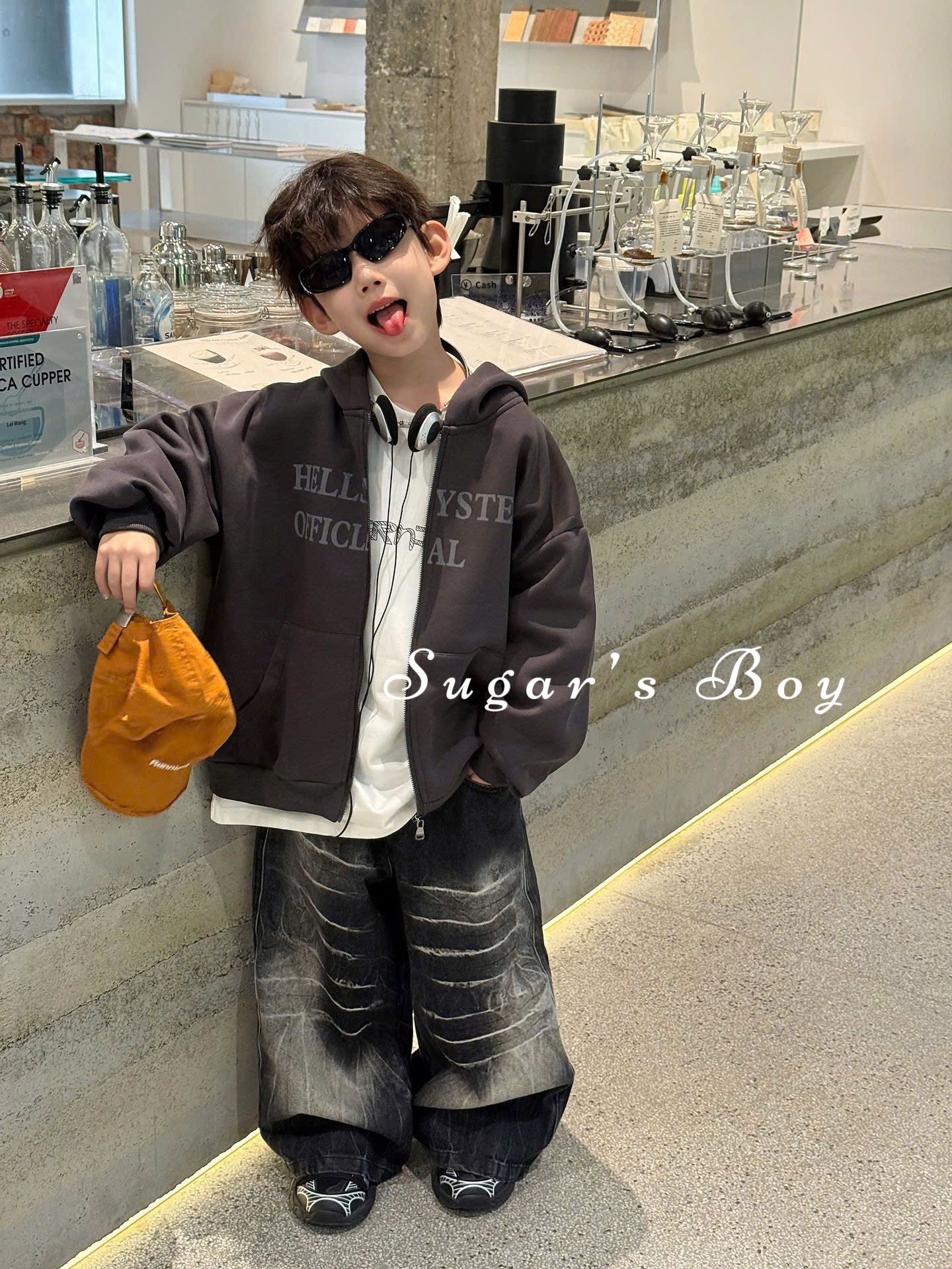 Áo khoác nỉ basic ,cool ngầu cho bé trai