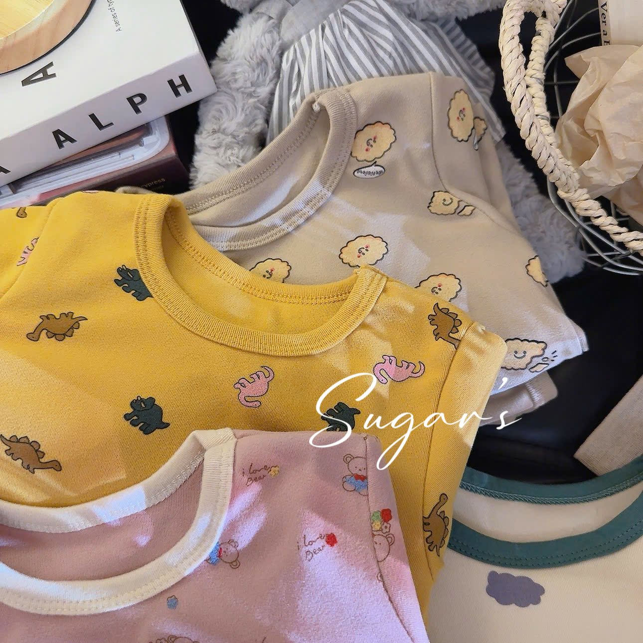 Bộ ngủ dài tay giá siêu hời nhiều họa tiết cho bé trai/bé gái