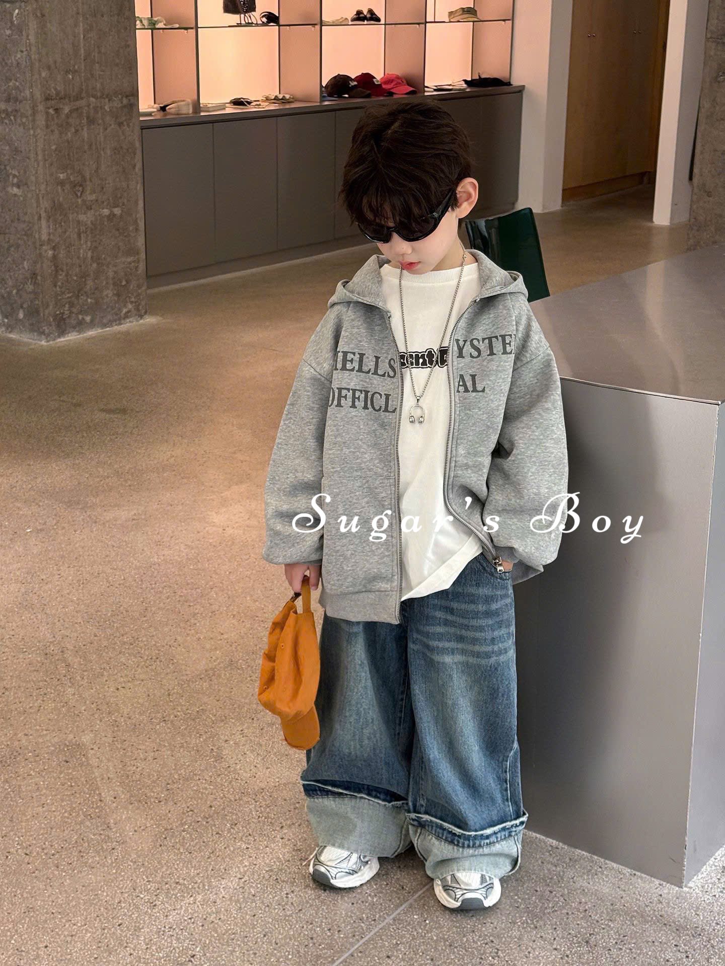 Áo khoác nỉ basic ,cool ngầu cho bé trai