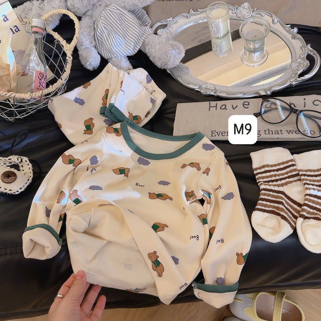 Bộ ngủ dài tay giá siêu hời nhiều họa tiết cho bé trai/bé gái