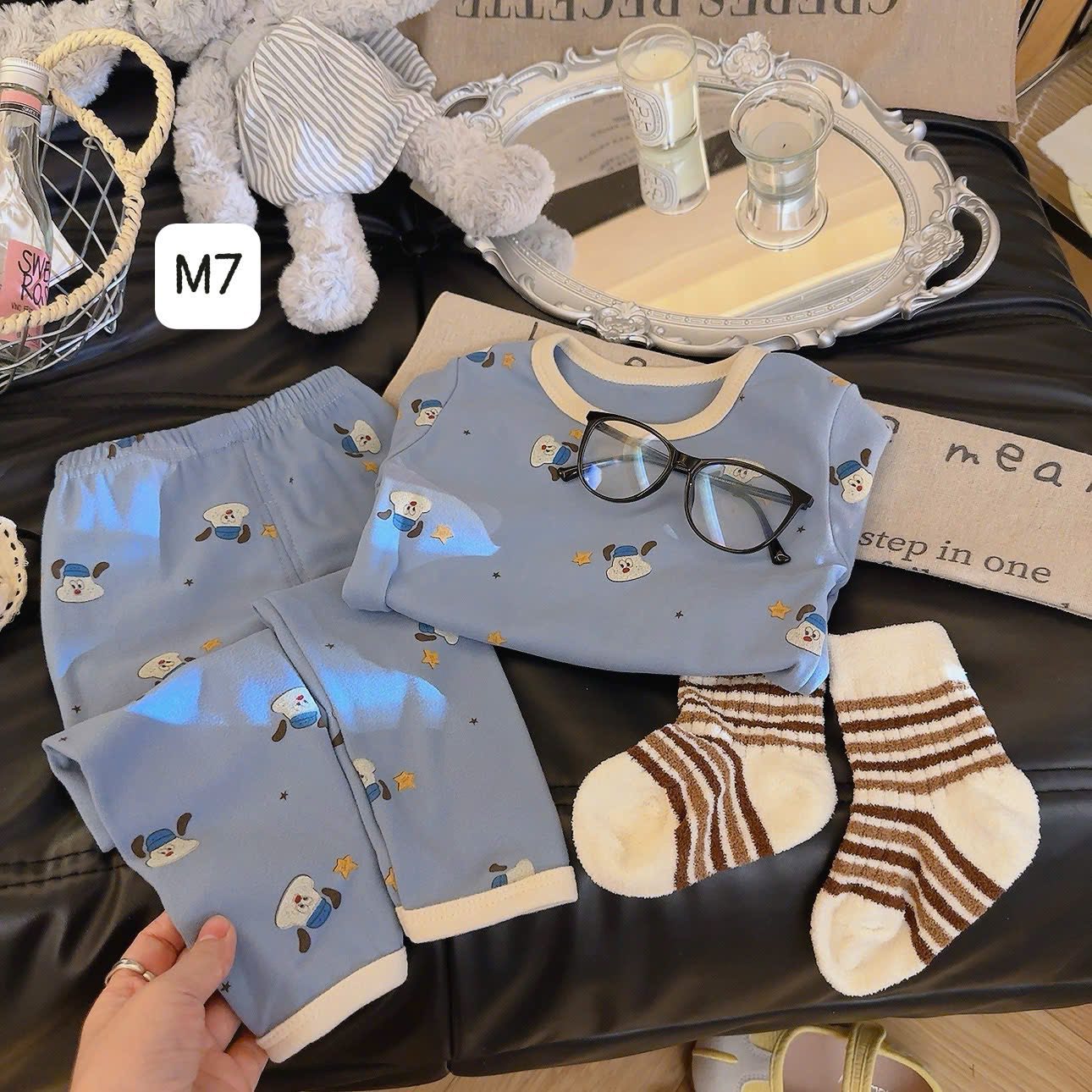 Bộ ngủ dài tay giá siêu hời nhiều họa tiết cho bé trai/bé gái