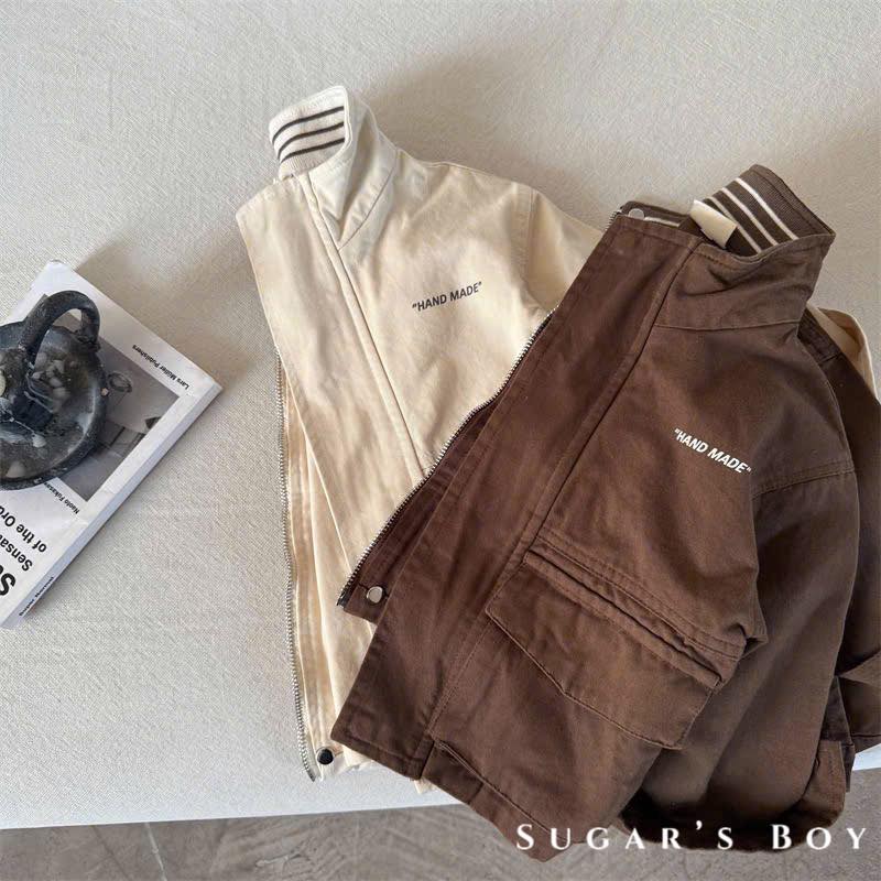 Áo khoác kaki tone Hàn cho bé trai