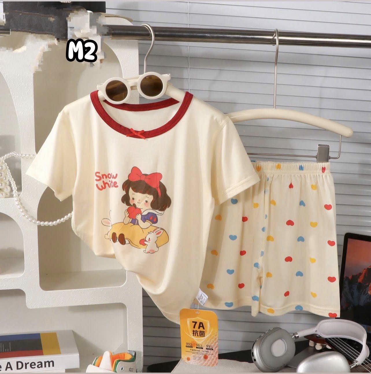 Bộ ngủ thun lạnh ngắn tay best choice cho bé trai, bé gái