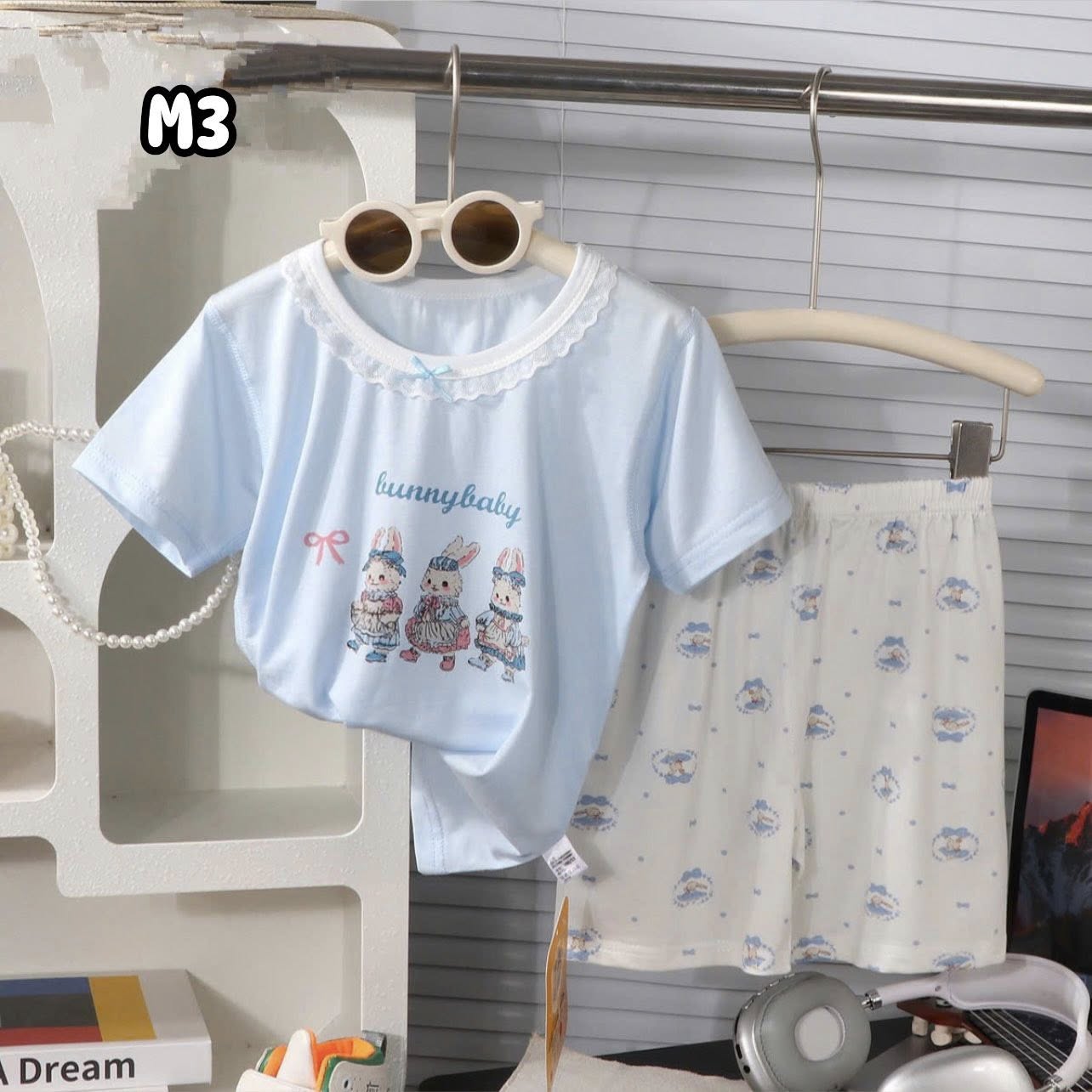 Bộ ngủ thun lạnh ngắn tay best choice cho bé trai, bé gái