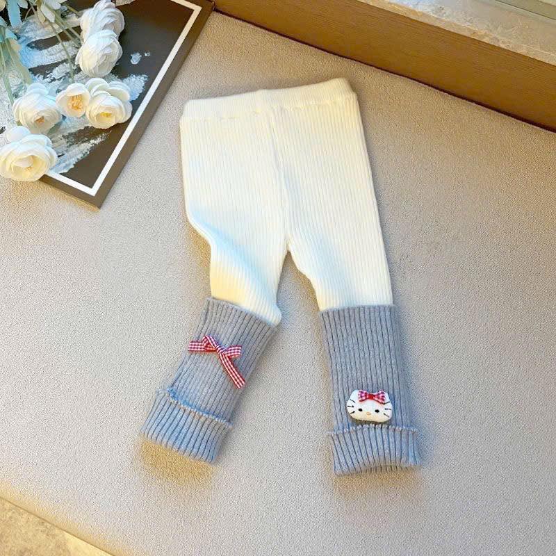 Quần legging len tăm kitty giá hời cho bé gái