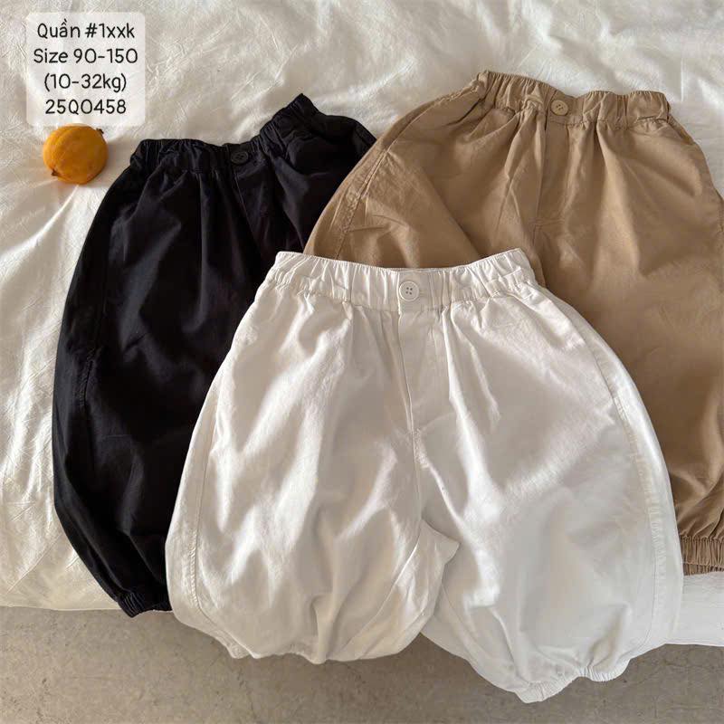 Mmy quần jg trơn túi mổ De/Na/Tr 90-140