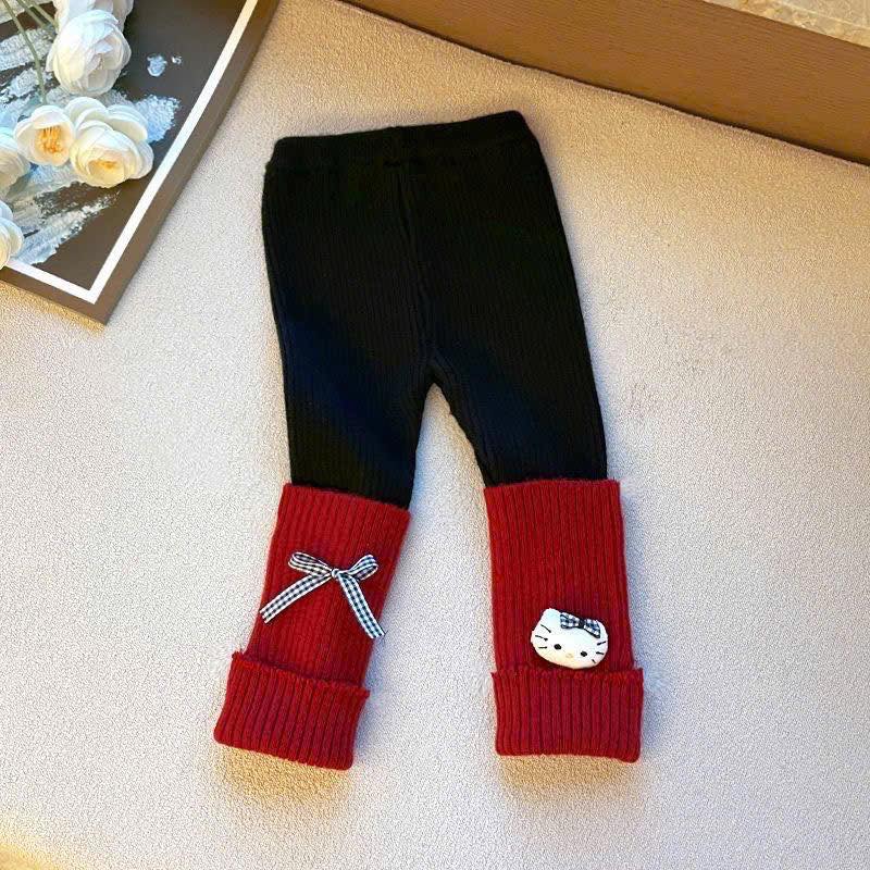 Quần legging len tăm kitty giá hời cho bé gái