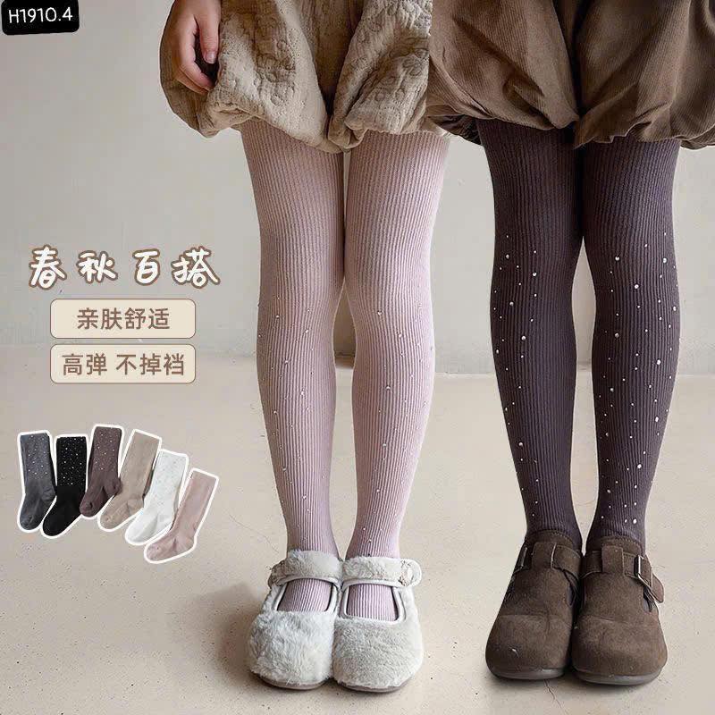 Quần tất đính đá bling cho bé gái