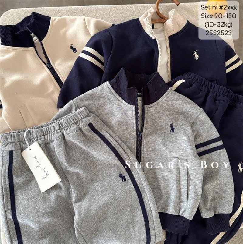 Set nỉ zip xịn xò dễ mang cho bé trai