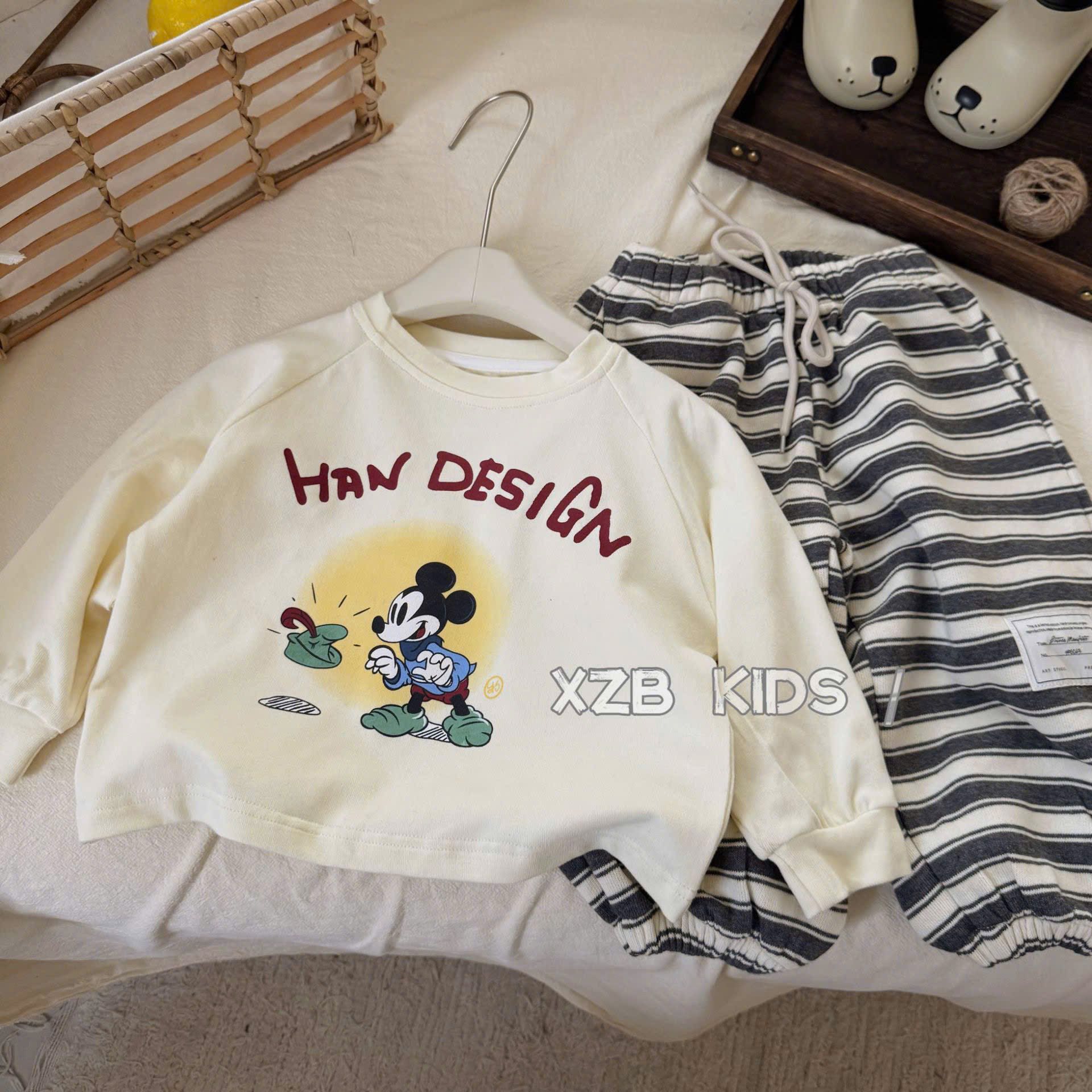 Áo thun Mickey đáng yêu cho bé trai, bé gái